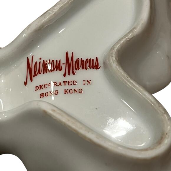 Neiman Marcus Trinket Tray Vintage Chinese  Chinoiserie Hand Painted Floral - Picture 5 of 13